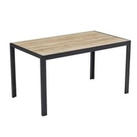Table à manger Colin | 80 x 140 x 75 cm | Plateau réversible | Oak-/Stone-design