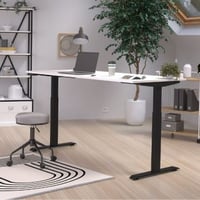 Bureau Hermoso | 180 x 80 x 120 cm | Design blanc-noir