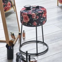 Tabouret | Ø30 cm x 46 cm | Motif floral 
