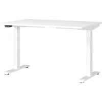Bureau assis/debout Hermoso | 120 x 80 x 120 cm | Réglable électriquement | Blanc
