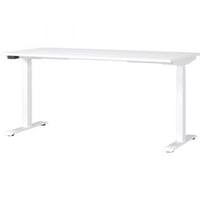 Bureau assis/debout Hermoso | 160 x 80 x 120 cm | Réglable électriquement | Blanc