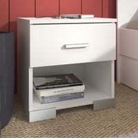 Table de chevet Gemma 1 tiroir - blanc