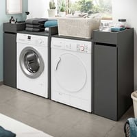 Wasmachineombouw Free Xonox - Antraciet hoogglans - 190x101x60 cm