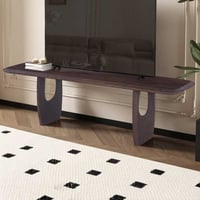 Meuble TV Braga - 160x45x45cm - bois de manguier massif - brun foncé
