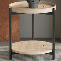 Table d'appoint Davina | Ø45 x 55 cm | Old Oak design