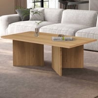 Table basse Litar - 125x65x42cm - décor chêne