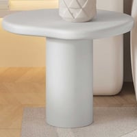 Table d'appoint Tavares - 58x50x50cm - forme organique - écru