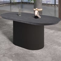 Table de salle à manger extensible Lagos | 180-220 x 110 x 75 cm | Marron foncé