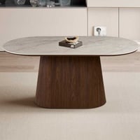 Table à manger Vigo - 180x90x75cm - pierre frittée - aspect marbre