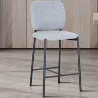 Tabouret de bar Sophia | 45 x 56 x 99 cm | Gris