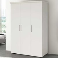 Armoire Nikkie - 120x52x183cm - 3 portes - blanc