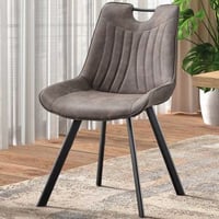 Chaise de salle à manger Paco - gris foncé