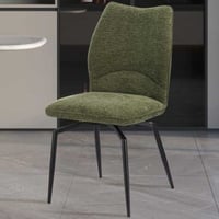 Chaise de salle à manger Lara pivotant - 46x60x89cm - vert