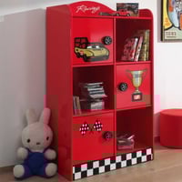 Bibliothèque pour lit voiture - rouge