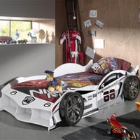 Lit voiture Max 90x200cm - blanc