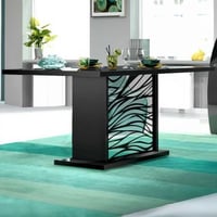 Table à manger extensible Teo 180/225x90 - noir