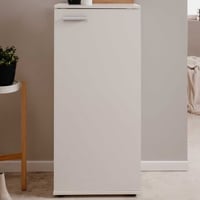 Meuble à chaussures Satine - 50x34x110cm - 1 porte - blanc