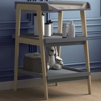 Table à langer Tsuga | 75 x 58 x 101,2 cm | Gris foncé