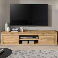Meuble TV Jam - 160x40x37cm - 2 portes - chêne Wotan