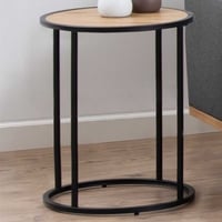 Table d'appoint Dover - noir/chêne sauvage