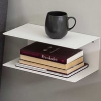  Étagère de rangement Jolie 2 planches - blanc 