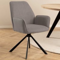 Chaise de salle à manger Glenda - pivotable - taupe