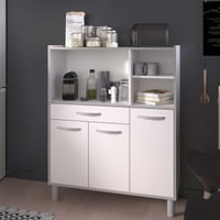 Armoire de cuisine Easy 101cm, 3 portes & 1 tiroir - blanc