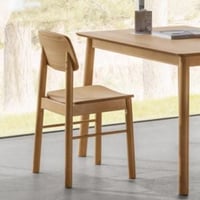 Chaise de salle à manger Barlow - 44x47x80cm - placage de chêne