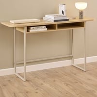 Console Darlington - 140x40x77cm - décor chêne/gris