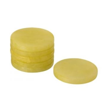 Sous-verre 6 parties alabaster bois jaune