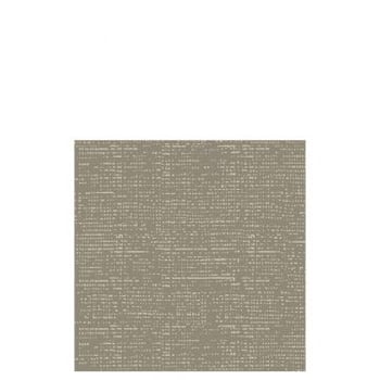 Paquet 12 serviettes papier aspect tissu taupe large