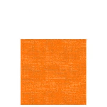 Paquet 12 serviettes papier aspect tissu orange large