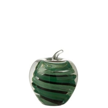 Presse-papier pomme en verre large