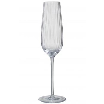 Flute a champagne lignes verre transparent