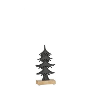 Sapin ori sur base bois aluminium noir large