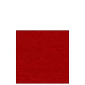Paquet 12 serviettes textile touch motif papier bordeau large