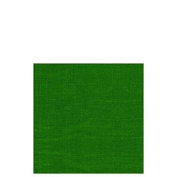 Paquet 12 serviettes textile touch motif papier vert large