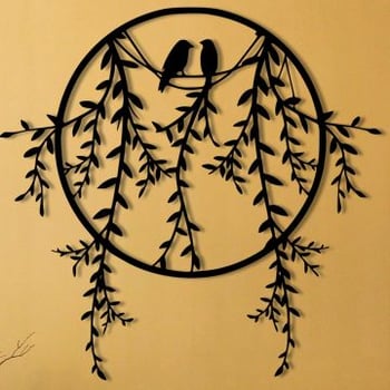 Enzo Accessoire mural décoratif en métal | 100 % métal | 45 x 44 cm