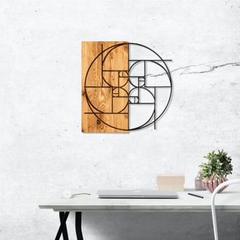 Enzo Accessoire mural décoratif en bois | Cadre en bois | 57 x 58 cm