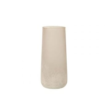 Vase verre poudre rose large