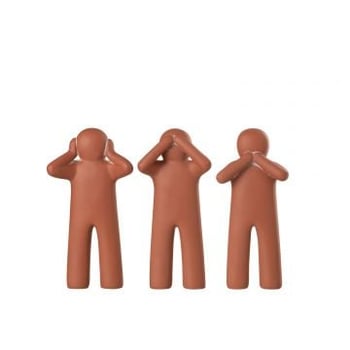 P'tit maurice entendre/voir/se taire poly terra small assortiment de 3