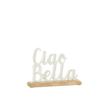 Ciao bella sur socle aluminium blanc small