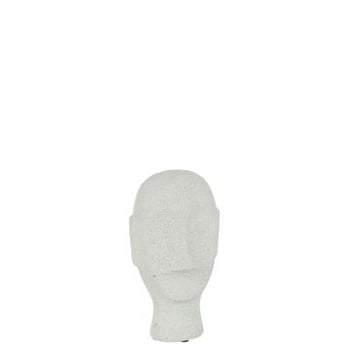 Figurine ciment blanc small