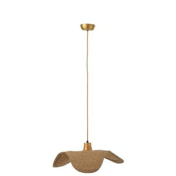 Lampe suspendue moonj jonc naturel small