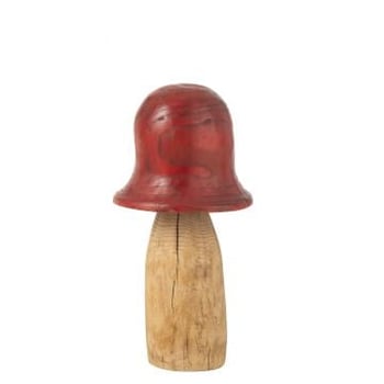 Champignon cloche rouge/naturel large