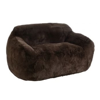 Sofa cutie polyester marron large