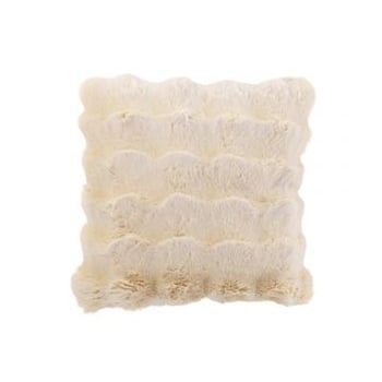 Coussin wave polyester crème
