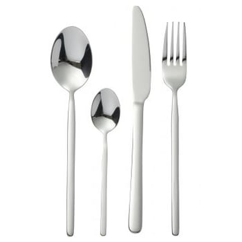 Box couverts b 24 pieces acier inoxydable brillant argent