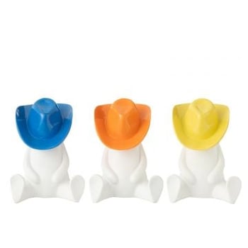 Statue cowboy chapeau resine mix assortiment de 3