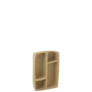 Etagere murale flint papier mache naturel small